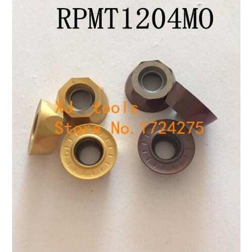 10pcs coating Carbide blade, RPMT1204MO milling insert,numerical control lathe tool Suitable for steel, stainless steel