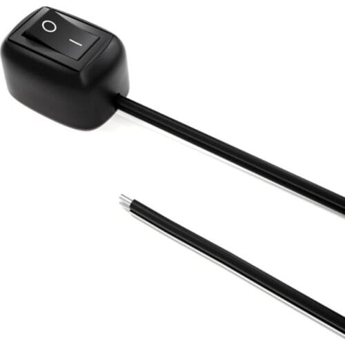 DC 12V Car Switch Paste Type Toggle Switch with Cable for Fog Ring Drive Lights X7JF