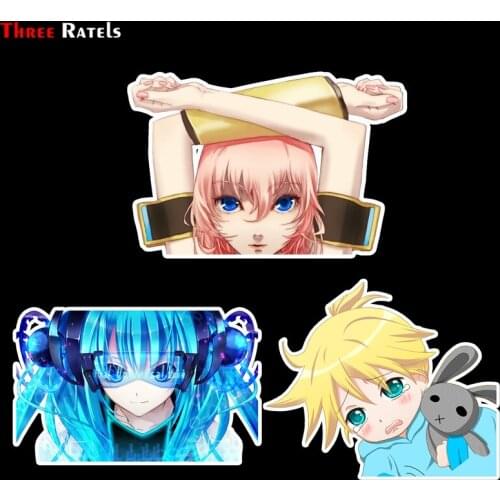 Three Ratels FC45 3D Len Kag Anime Vocaloid Luka Car Window Bumper Body Sticker PVC Decal for Kids Room Wall