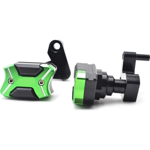 CNC Aluminum Motorcycle Frame Crash Pads Engine Case Sliders Protector Falling Protection For Kawasaki Ninja ZX10R 2008-2010