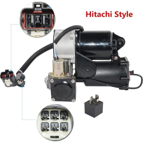 AP03 Hitachi Style LR023964 For Land Rover Discovery 3,4 LR3 LR4 ,For Range Rover Sport Air Suspension Compressor Pump +Relay