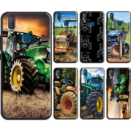 Farm Vehicle Tractor Case For Vivo Y91C Y1S Y11S Y12 Y17 Y20 Y30 Y50 Y81 S1 V11 V17 Neo V20 SE Y11 2019 Cover