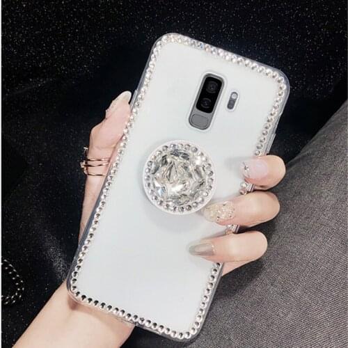 Stand-on Diamond Case For Samsung S9 Plus A32 Note 10 Plus 20 Ultra A10 A20 A30 A40 A50 A60 A70 A80 A90 A10E A20E A2 Core Case