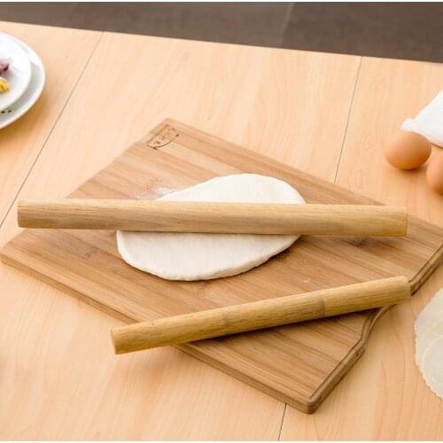 OTHERHOUSE 30/40cm Length Wood Rolling Pin Pastry Dough Roller For Baking Cake Pastry Pizza Non-stick kitchen Cooking Tools