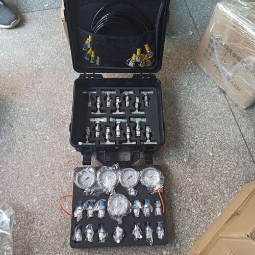 Excavator Part Pressure Test Kit Portable Hydraulic Pressure Guage Testing Point Diagnostic Tool