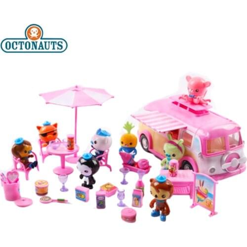 The Octonauts dining car toy party picnic set anime action figure Barnacles Kwazii Peso Penguin Shellington children’s gift