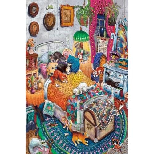 Michelangelo Wooden Jigsaw Puzzle 2000 Pieces Cat Bedroom Children Educational Educational Gifts Adult Puzzles Family Mural