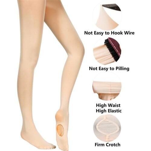 3 Pairs Summer Children Girls Tights Dance Stocks Spring Autumn 60D Pantyhose White Black Women Stocking For Performance