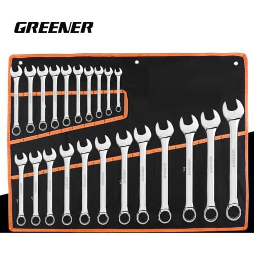 Greener Key Ratchet Wrench Set Fixed Head Car Key Wrench Kit Tools Car Repair Tool Ratchet Spanner Socket Wrench Set Key Ratchet