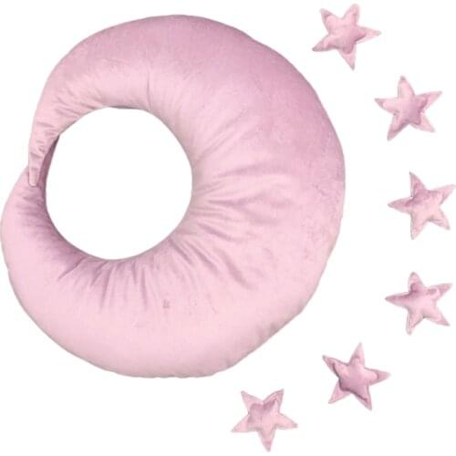 Baby Posing Moon Pillow Stars Set Newborn Photography Props Infants Photo Shooting Accessory