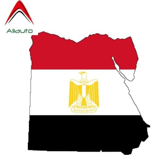 Aliauto Egypt Flag Map Car Sticker Automobile Motorcycle Body Decal Decoration Accessories Vinyl for Lada Granta,11cm*11cm