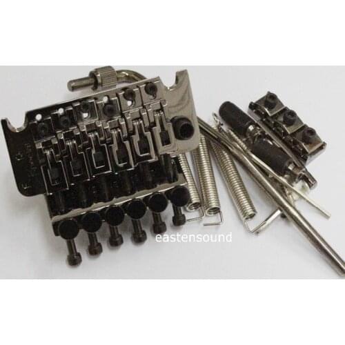 Nickle Black Guitar Tremolo Bridge Double Locking Assembly with Fr SP from korea