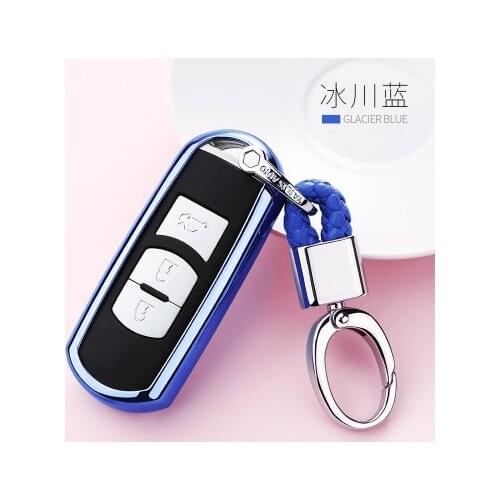 2019 New TPU Car Key Cover Case For Mazda 3 6 CX5 CX7 323 626 Familia Soft TPU Car Holder Shell Styling Key Shell Protection