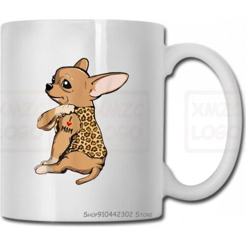 Original Chihuahua Tattoo I Love Mom Funny Mother Mothers Day Gifts Mug Cup Women Men