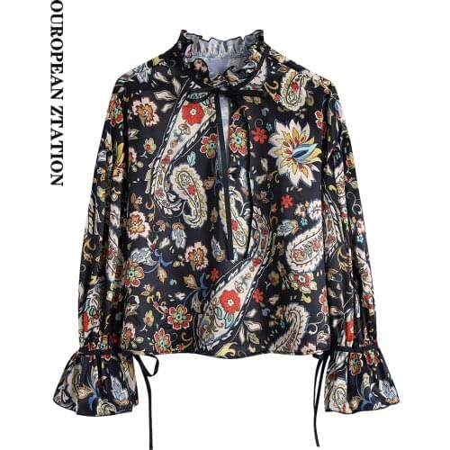 OUROPEAN ZTATION Blouses With Bow