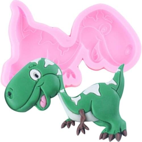 Easter Dinosaur Silicone Molds DIY Fondant Cake Decorating Tools Resin Clay Cookie Baking Mold Candy Chocolate Gumpaste Molds