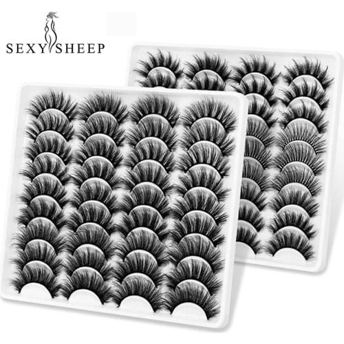 SEXYSHEEP 5/8/18 Pairs Lashes Mink False Eyelashes Natural Dramatic Fake Lash Handmade Soft Eyelashes Extension Makeup