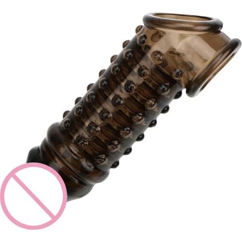 Cock Sleeves Erotic Sex Toys For Men Reusable Male Delay Device Penis Rings Penis Extender