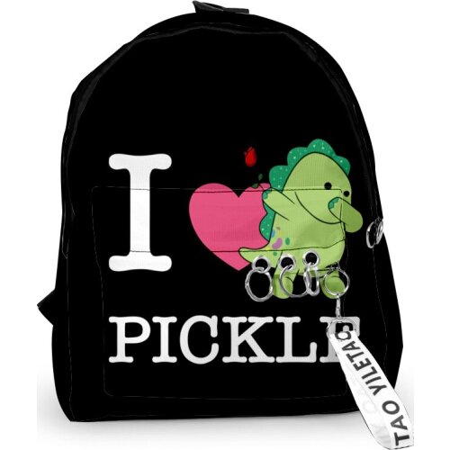 Moriah Elizabeth Fashion Oxford Fabric One Shoulder Keychain Backpack Printed Casual Student School Bag