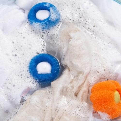 3pcs Set Washer Balls Reusable Tangle-Free Eco-Friendly Laundry Scrubbing Balls Solid Colorful Laundry Washing Balls
