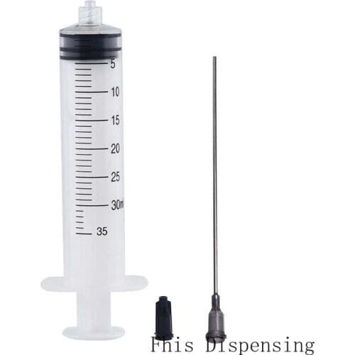 30ml Luer Lock Syringe and 10cm Long 16G Blunt Needle Pack of 2