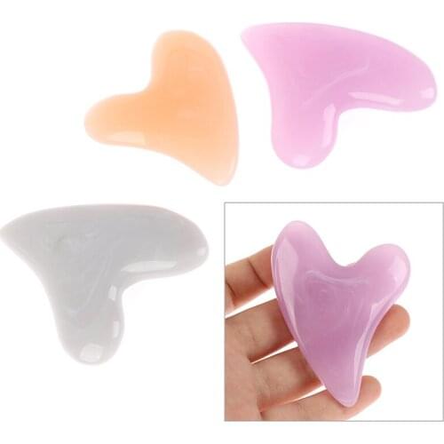 Heart Shaped Scraper Face Massager Gua Sha Scraper Board Facial Guasha Meridian Muscle Relaxation Skin Lifting Face Thin Scraper