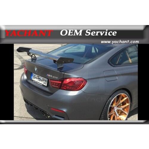 Car-Styling Carbon Fiber Rear Trunk GT Spoiler Fit For 2014-2017 F82 M4 GTS Style Rear Spoiler GT Wing
