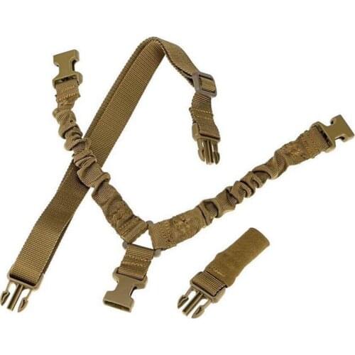 Tactical One Single Point Sling Bungee Rifle Shoulder Strap Belt Military Heavy Duty Airsoft Gun Rope Hunting Accessories