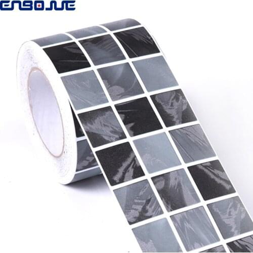 100x9.5CM Bedroom Living Room Waterproof Skirting Waist Line Wall Stickers Toilet Bathroom Tiles Sticker Mosaic Wallpaper Border