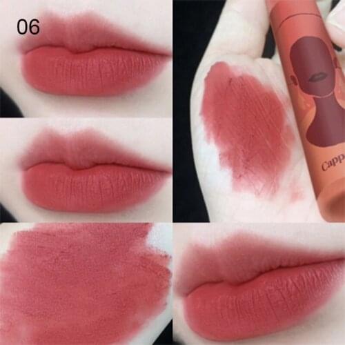 6 Colors Waterproof Liquid Lip Glaze Long Lasting Moisturizing Non-stick Lipstick