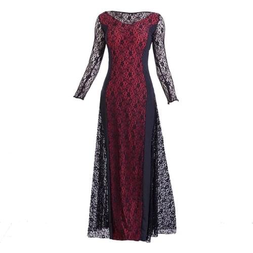 Ladies Dancewear Ballroom Dance Dress Waltz Modern Tango Lace Swing Practice 904-B144