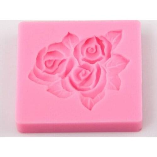 1Pcs 3D Flower Shape Cake Mold silicone baking Fondant Cake Chocolate Soap Sugar Craft Mould Cutter Silicone Tools Cupcake N1082