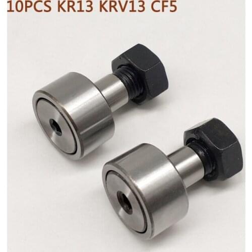 10pcs KR13 KRV13 CF5 Cam Follower Needle Roller Bearing 5mm Wheel And Pin Bearing