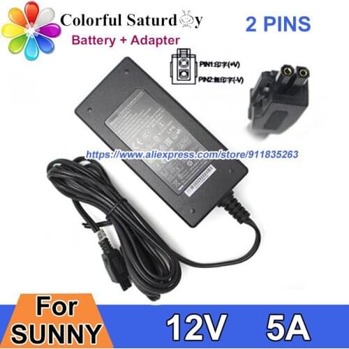 2Pin 12V 5A Power Adapter For SUNNY SYS1548-6012-T3 SYS15486012T3 Laptop Charger Power Supply 60W
