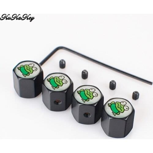 4Pcs/set Cartoon Frog Pattern Alloy Anti-theft Car Tire Valve Caps Bike Car Wheel Tire For Buick lacrosse Car Accessories