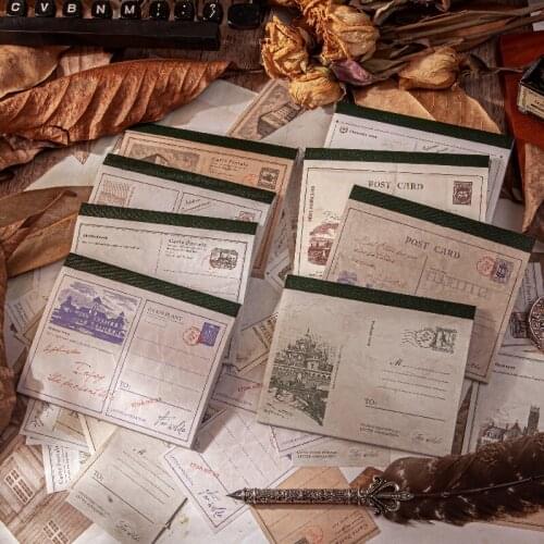 50pcs/pack Vintage White Kraft Paper Memo Pad Scrapbooking Creative Stationery School Supplies No Adhesive Note paper