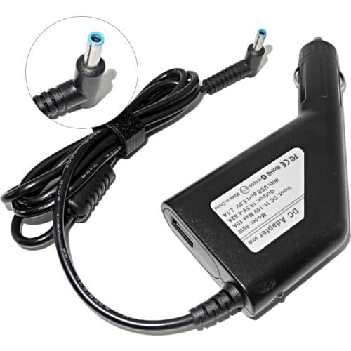 19.5V 3.33A 4.62A Laptop DC Power Adapter Car Charger for Hp Envy14/15 Pavilion M4/15 Ppp009C 15-J009Wm 14-K001Xx 14-K00Tx