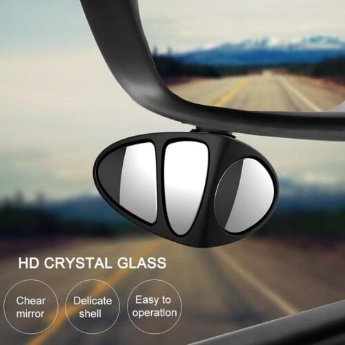 1pc Car Blind Spot 3 In 1 Mirror Wide Angle Mirror 360 Rotation Adjustable Convex Rear View Mirror View Front Wheel Auto Car Mir