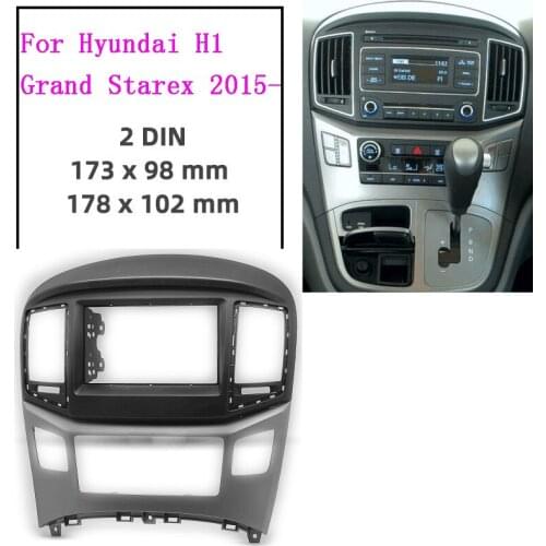 2Din Car Radio Fascia Trim Kit Frame For HYUNDAI Grand STAREX H1 imax i Lond 2015-2020 car Audio Player Face Plate Panel