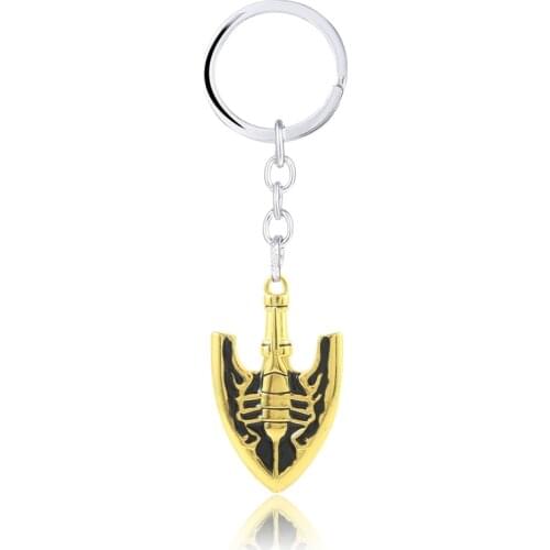 JOJOS Bizarre Adventure Killer Queen Arrow Keychain Kira Yoshikage Cosplay Key Chain for Women Men Car Keyring
