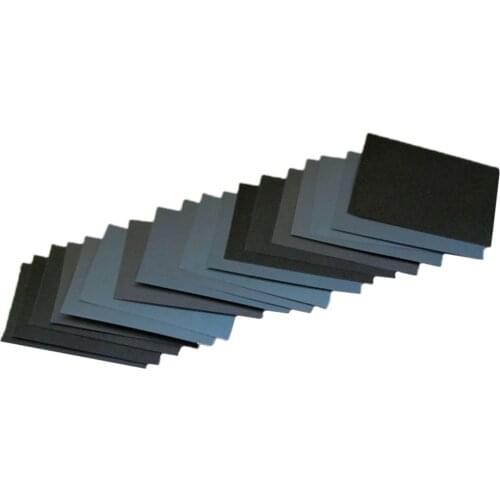 16pcs Sandpaper 400 600 800 1000 1200 1500 2000 2500 Grit Set Car Metal Glass Ceramic Grinding Polishing Supplies