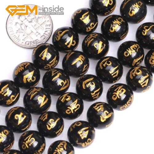 8mm 10mm 12mm Round Multicolor Agates Gem stone Carved Tibetan Mala Guru Prayer Beads For Jewelry Making Strand 15 Inches