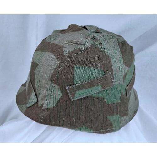 WWII GERMAN ELITE SPLINTER CAMO M35 REVERSIBLE SOLDIER HELMET COVER OUTDOORS