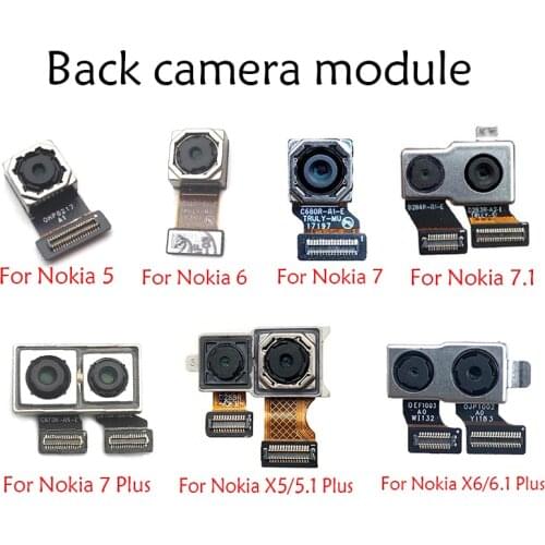 Front Camera Flex With Back Rear Camera Module Flex Cable For Nokia 5 6 7 6.1 7.1 / 5.1 Plus X5 / 6.1 Plus X6