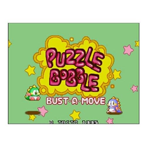 Puzzle Bobble NTSC Version 16 Bit 46 Pin Big Gray Game Card For USA Game Players