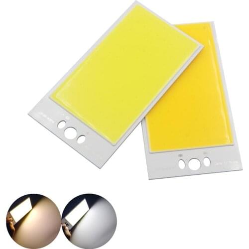 Hot COB LED strip 120mm 65mm Warm Cool White led Flip chip 50W for Fishing Rod Outdoor Multifunction Camping Lamp diy Light