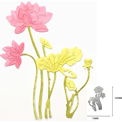 Lotus Lotus Leaf Metal Cutting Dies For DIY Scrapbook Cutting Die Paper Cards Making Embossed Decorative Craft Die Cut New