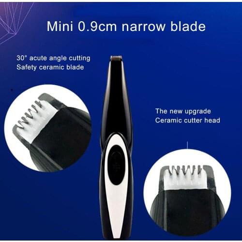 Professional Pet Electric Shaver USB Rechargeable Low-noise Pet Mini Hair Grooming Shaver Hairdressing Cat Dog Hair Trimmer