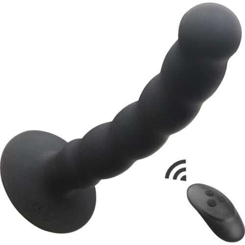 Multispeed-Remote-Contro-Anal-Anus-Plug-Sucker-Dildo-G-Spot-Clit-Butt-Plug-Beads Sucker-Massager-Stimulator-Toy