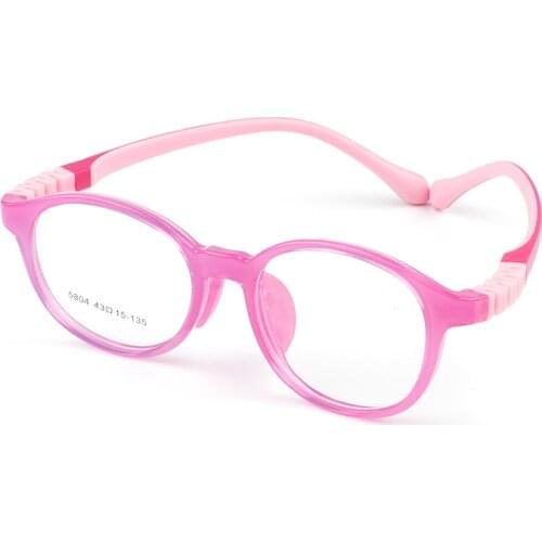 Anti Blu-Rays Optical Myopia Round Children Glasses Frame Silicone Glasses for Sight Children Correction Soft Kids Eyewear